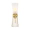 Designers Fountain Liana 6in. 2-Light Brushed Gold Wall Sconce Light with a Combo of Etched Glass and Wire Cage Shades D328M-2WS-BG - alternate 1